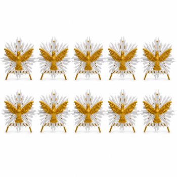 Kit 10 Divino Espírito Santo Decorativo 3D